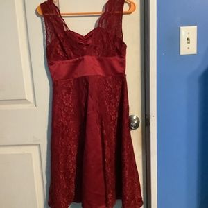 Women’s Red Lacy Dress Size 6
